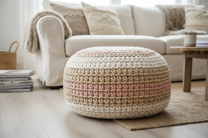 Crochet Pouffe or Ottoman