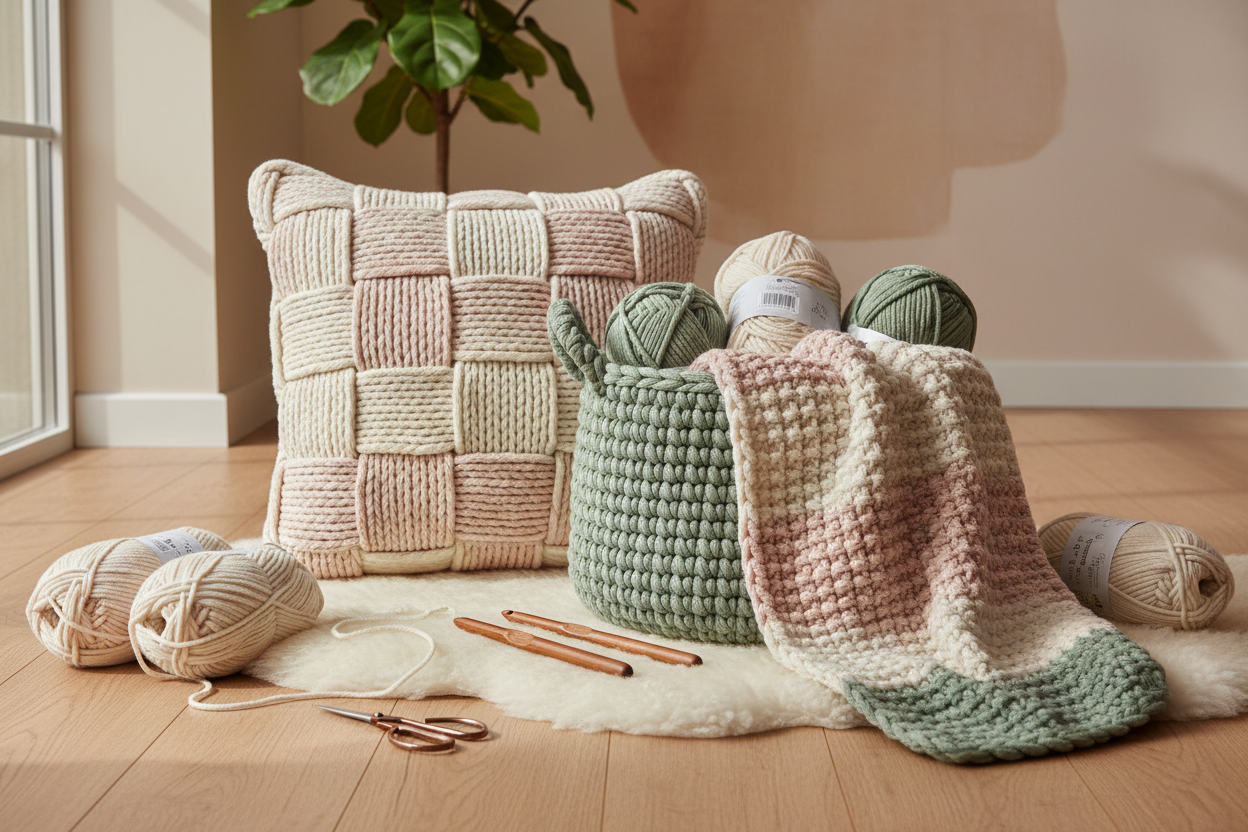 Premium chunky crochet lifestyle image