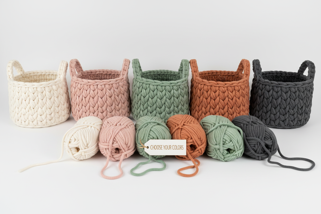 Premium Customizable Crochet Colors - Clear Demonstration